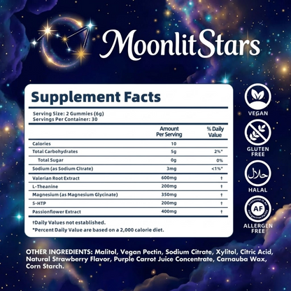 MoonlitStars™ Natural Sleep Gummies